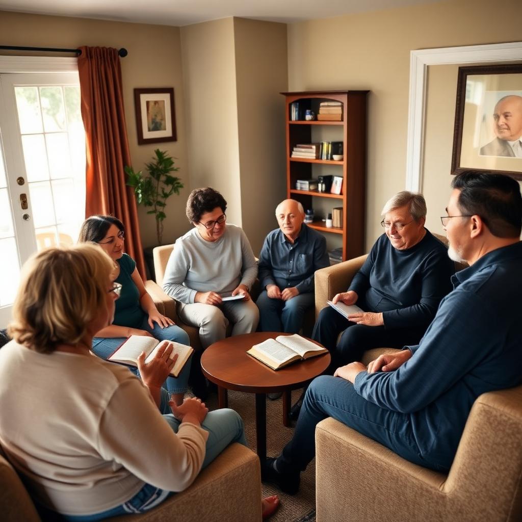 A small discipleship group in conversation